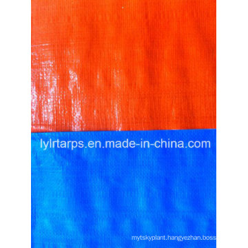 Blue/Orange Plastic Tarpaulin Cover, Tarp Supplier of China